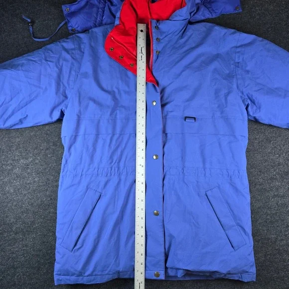 Vtg Eddie Bauer Mens Blue Ski Puffer Jacket Premium Goose Down Gore-Tex Size L
